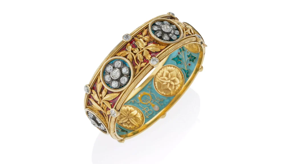 Bapst-Falize-Paris-Diamond-and-Enamel-Bracelet