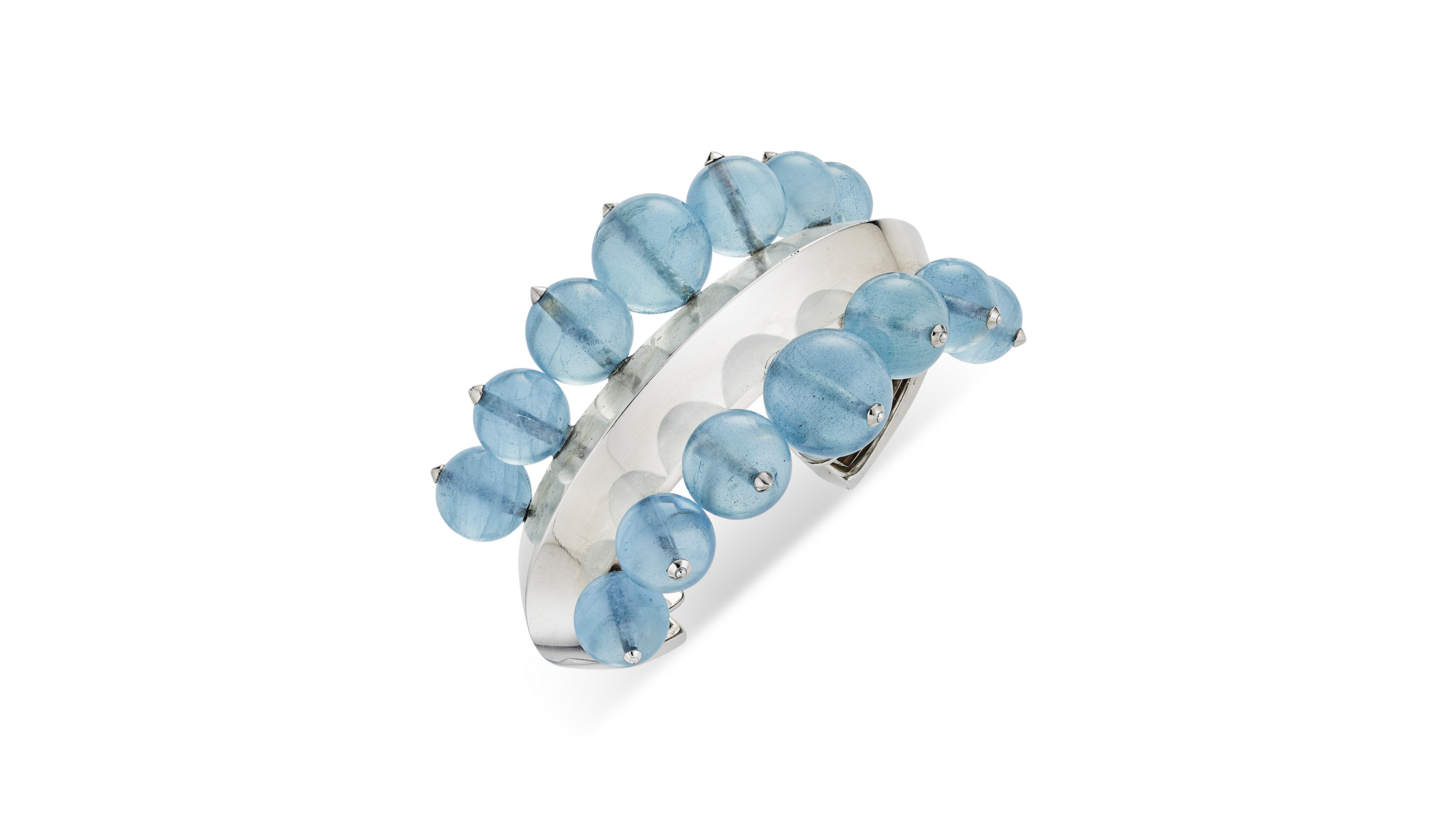 Suzanne Belperron aquamarine Cuff Bracelet ©Christie's