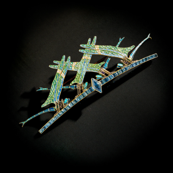 René Lalique "Damselflies" brooch/tiara – Image 4