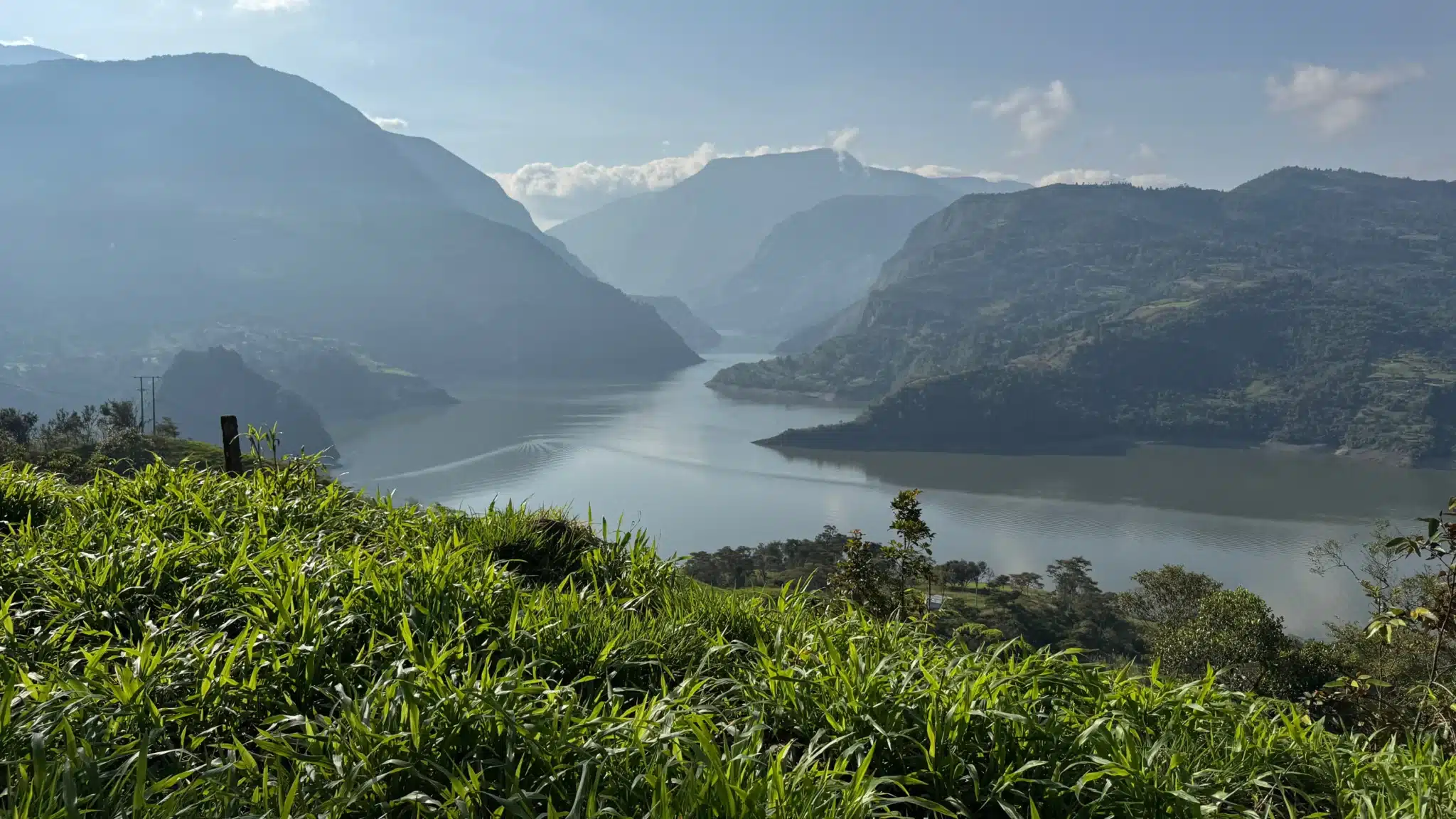 Vue de la région de Chivor à Boyaca, terre d'émeraude