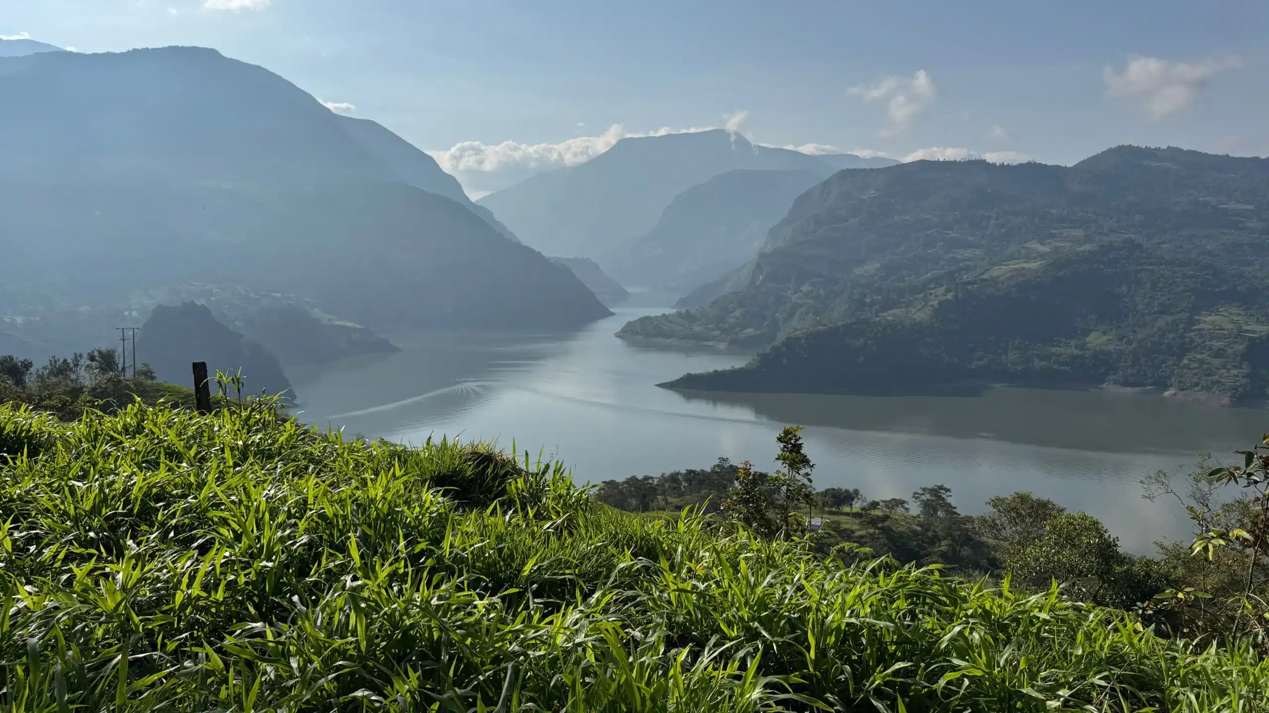 View of the Chivor region in Boyaca, land of emerald