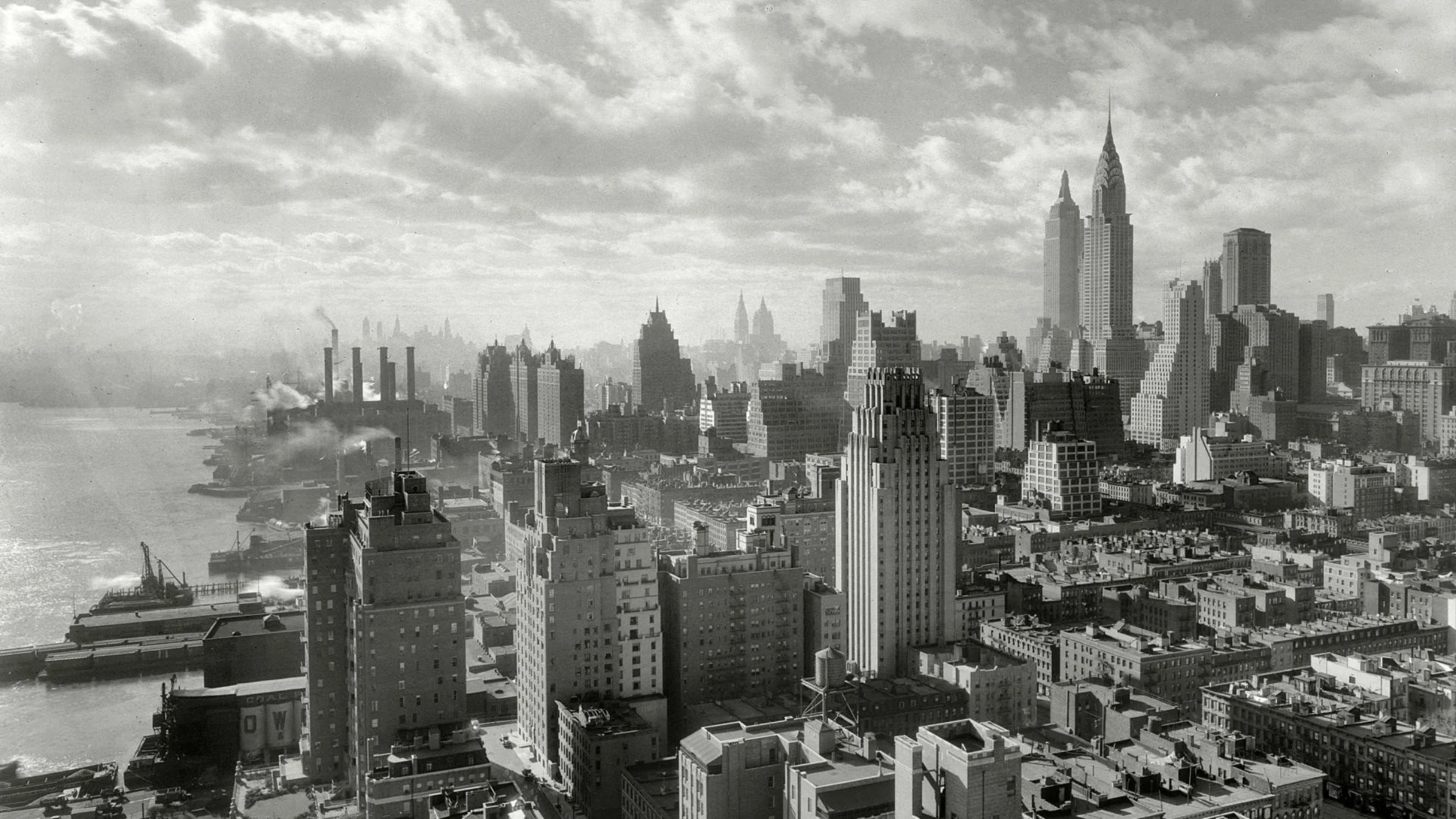 Vue de New York dans les années 1930, berceau de la joaillerie new-yorkaise.