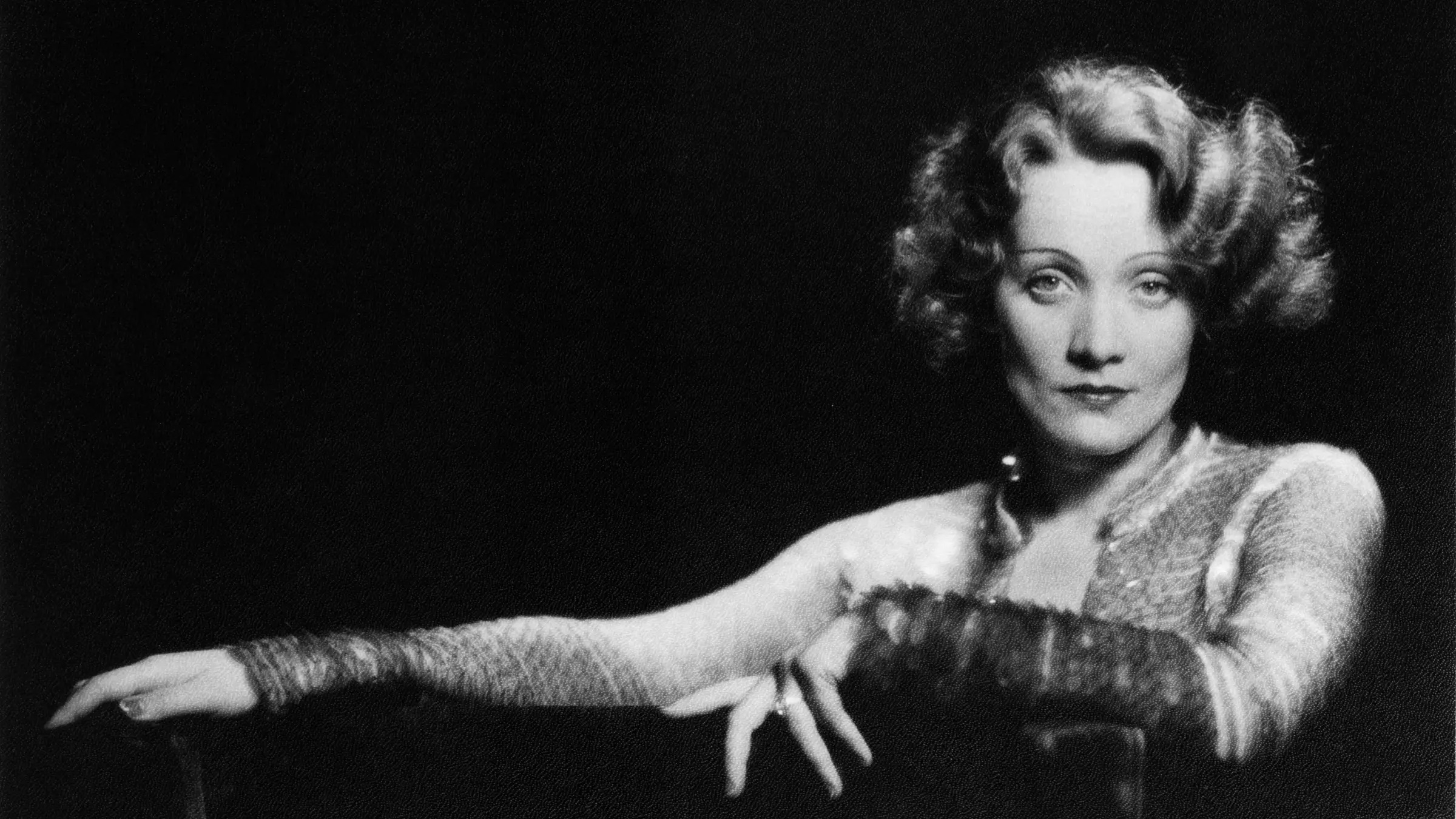 A portrait of Marlene Dietrich