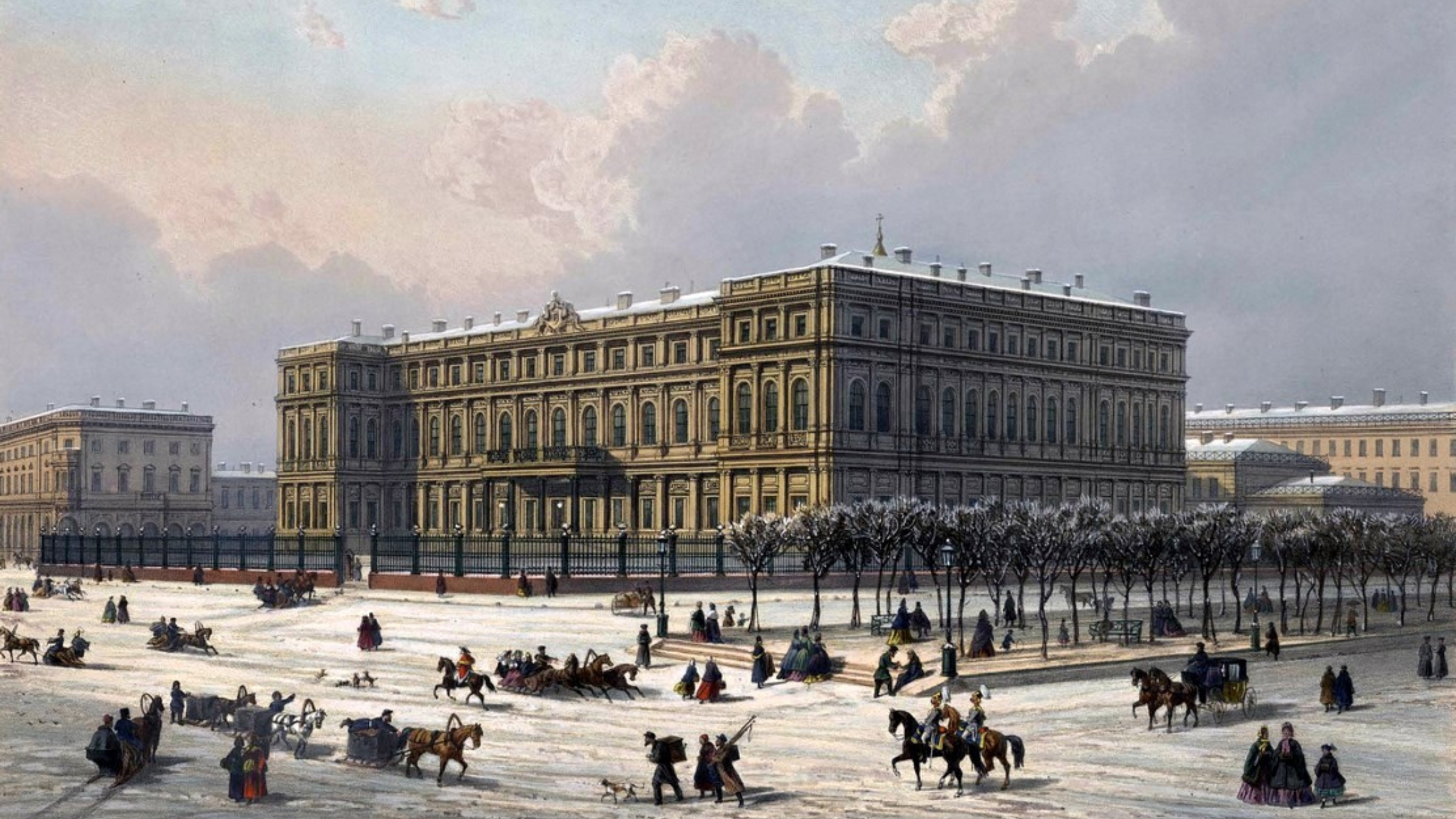 Painting of Saint Petersburg in the mid-19th century