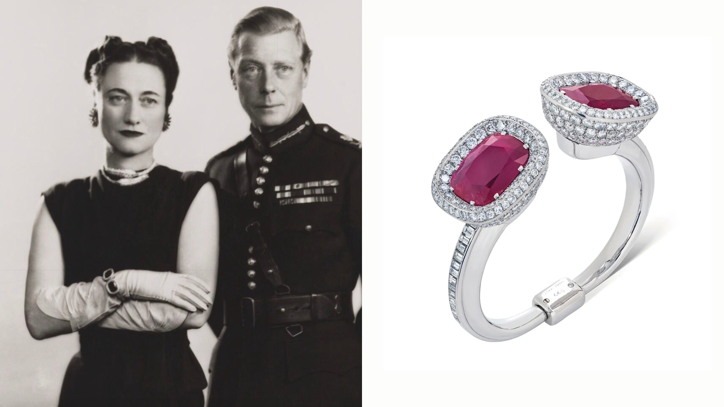 Le bracelet Cartier serti de rubis et de diamants de Wallis Simpson, Duchesse de Windsor